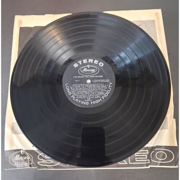 Patti Page I've Heard that Song Before Vinyl Record SR 60011 1958 LP Mercury VG+ - Picture 3 of 12